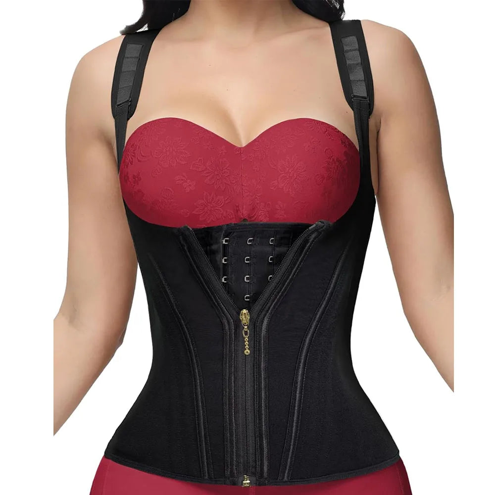 Waist Trainer for Women, Tummy Control Sports Girdle, Workout Body Shaper with Adjustable Shoulder Strap